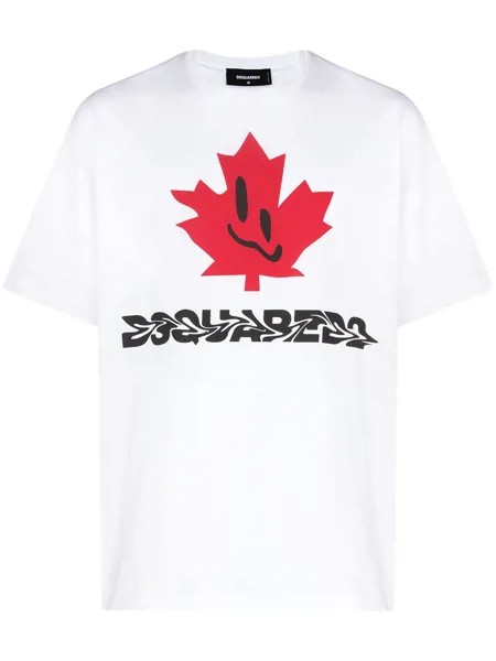 Dsquared2 футболка с принтом Maple Leaf