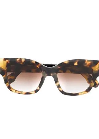 Emmanuelle Khanh солнцезащитные очки в квадратной оправе черепаховой расцветки