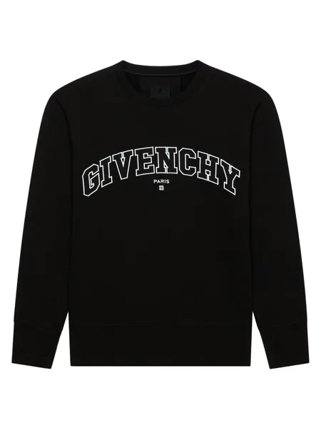 Толстовка Slim Fit из флиса с вышивкой Givenchy, черный