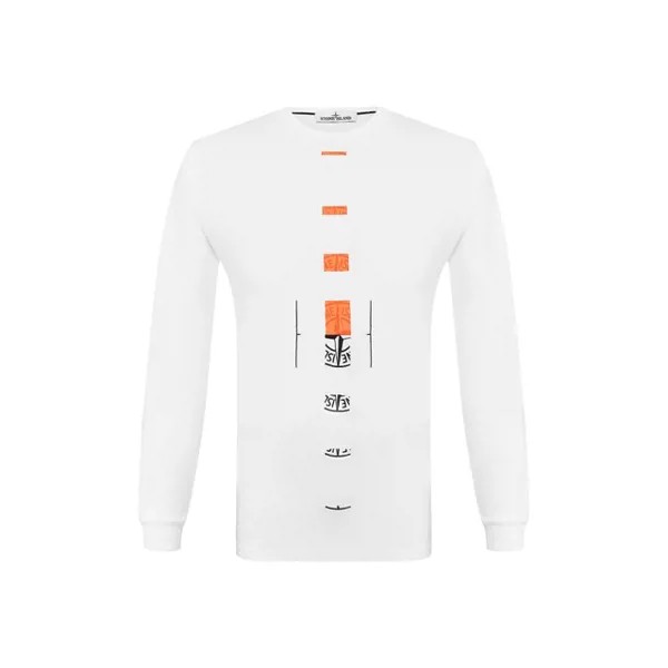 Хлопковый лонгслив Stone Island