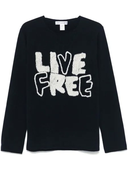 Comme Des Garçons Shirt x Fred Perry Live Свободный джампер, синий