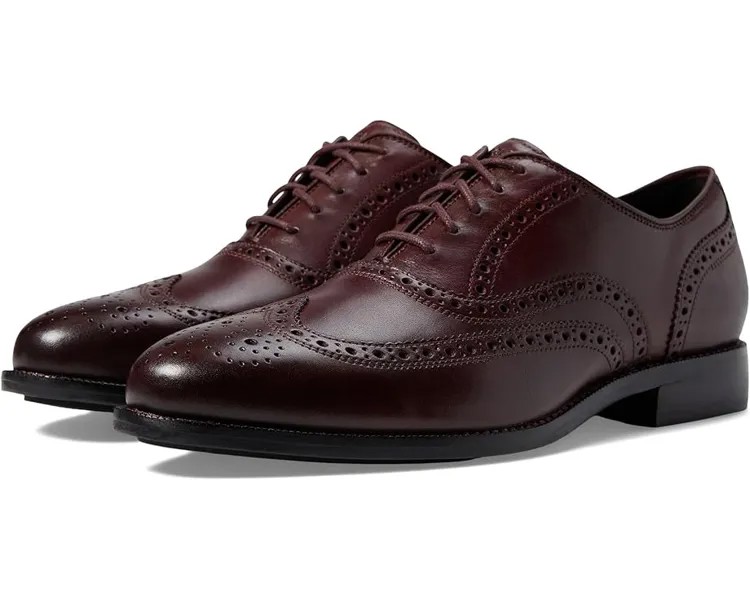 Оксфорды Cole Haan Broadway Wing Tip, цвет Bloodstone/Black