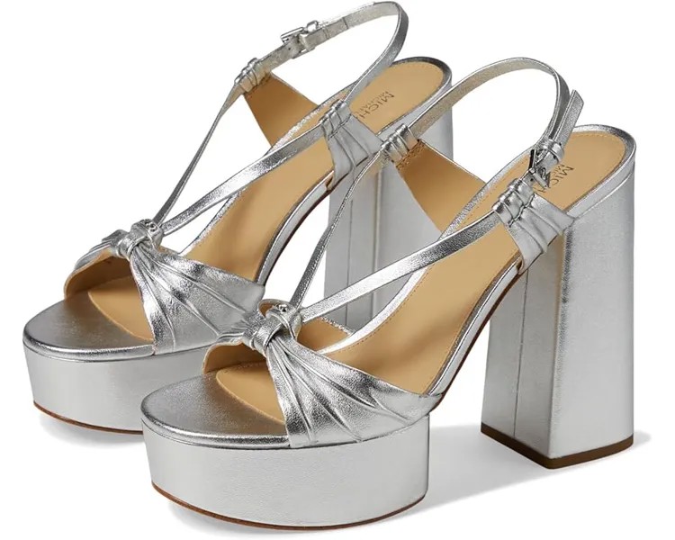 Туфли MICHAEL Michael Kors Gabriella Platform Sandal, серебряный