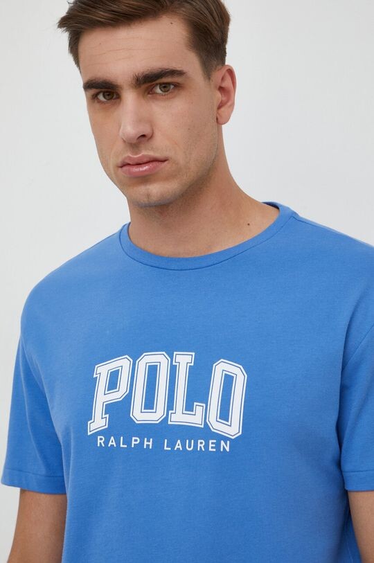 Хлопковая футболка Polo Ralph Lauren, синий