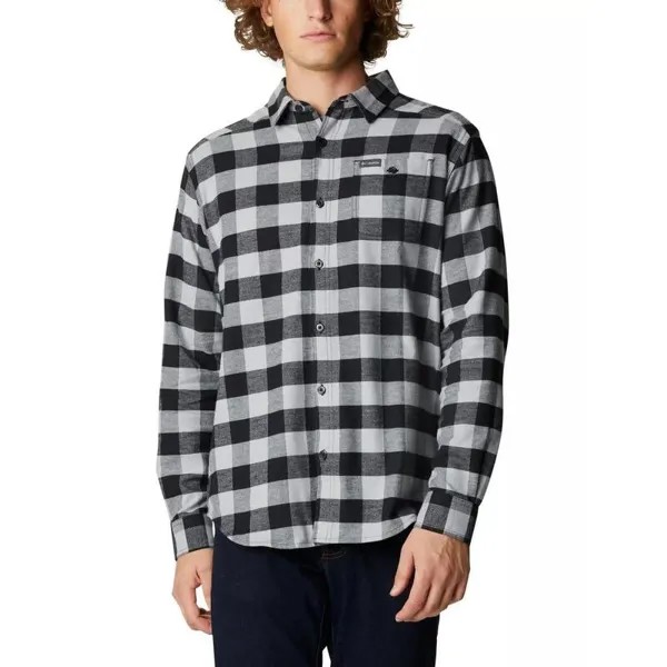 Рубашка с длинным рукавом Cornell Woods Фланелевая рубашка с длинным рукавом Мужская - серый COLUMBIA, цвет schwarz