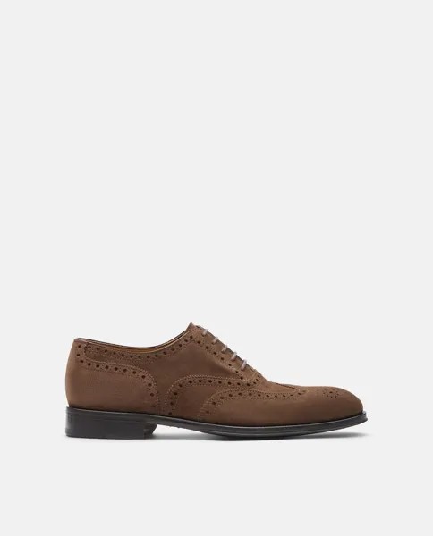 Кожаные мужские туфли дерби ручной работы на шнуровке Lottusse, коричневый