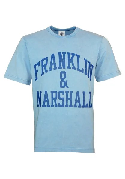 Футболка с принтом Franklin & Marshall, синий