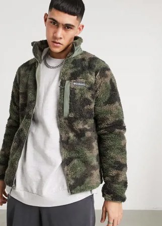 Зеленый камуфляжный джемпер из флиса на молнии Columbia Winter Pass Camo-Зеленый цвет