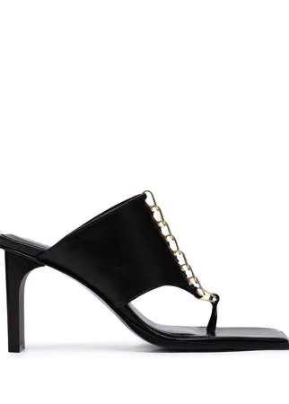 Dion Lee мюли Chain Harness 80 на каблуке