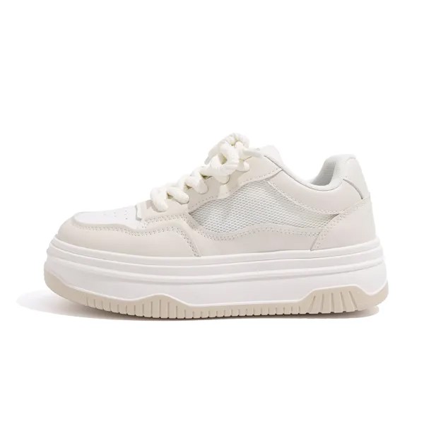 Кроссовки HUANQIU Skateboarding Shoes Women's Low-top Beige, бежевый