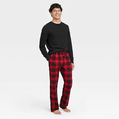 Мужская пижама для сна Hanes Premium вафельного цвета - Красный L