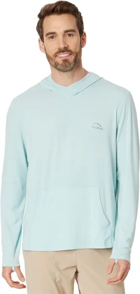 Толстовка L.L.Bean Tropicwear Comfort Hoodie Long Sleeve Men's Regular, цвет Pale Turquoise