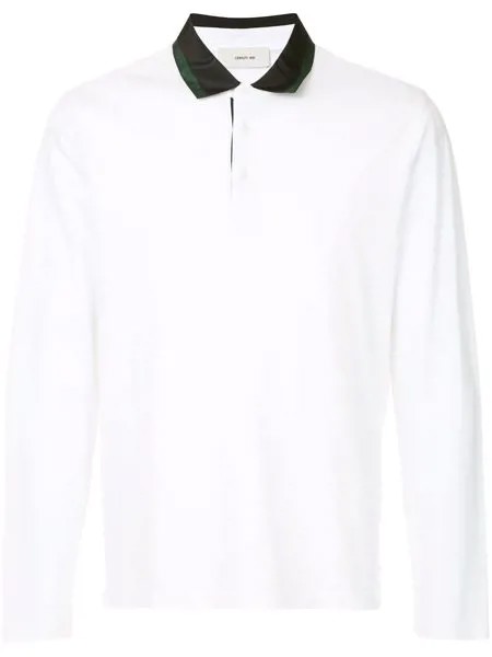 Cerruti 1881 satin collar polo shirt