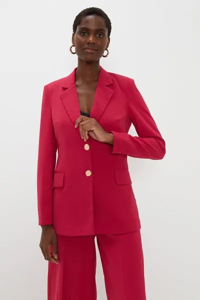 Однобортный пиджак с пуговицами Wallis, розовый