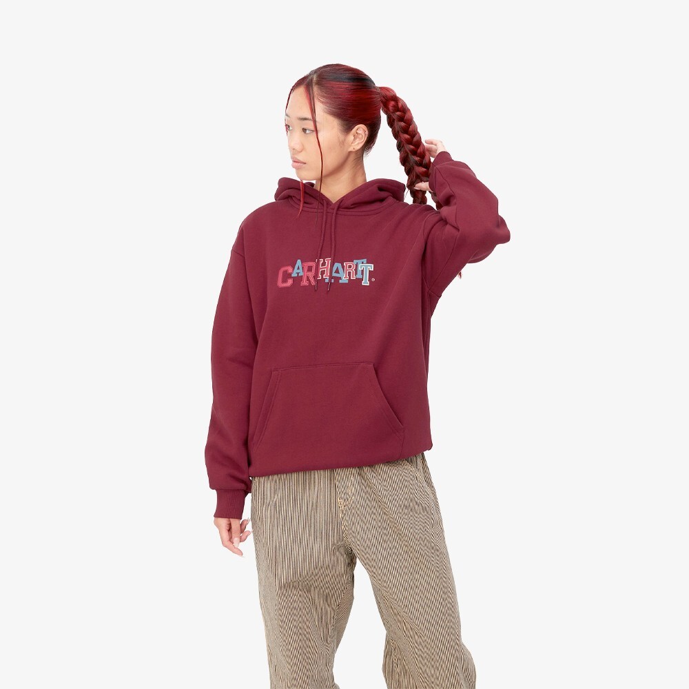 Толстовка Hooded Collage Script Sweat Carhartt WIP, мультиколор