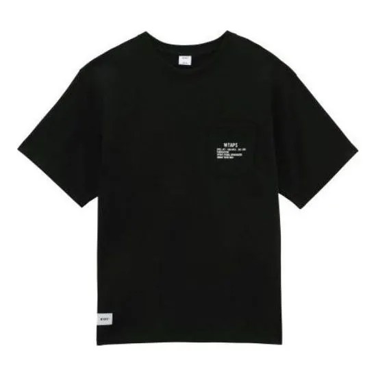 Футболка Vans x WTAPS Logo T-Shirt 'Black', черный