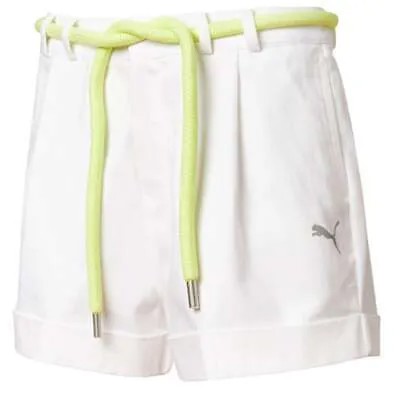 Puma Shorts X Liu Wen Женские белые повседневные спортивные штаны 599014-02