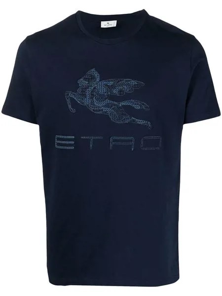 ETRO футболка с логотипом Pegaso