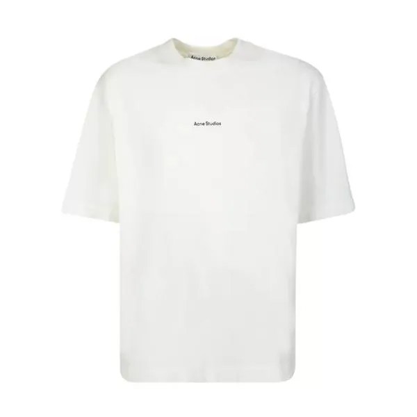 Футболка printed cotton t-shirt Acne Studios, белый