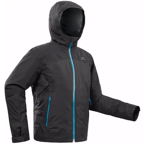 Куртка для мальчиков для зимних походов водонепроницаемая 3 в 1 QUECHUA Х Decathlon SH500 X-WARM, размер: 14 лет (161-172 см), цвет: Серый