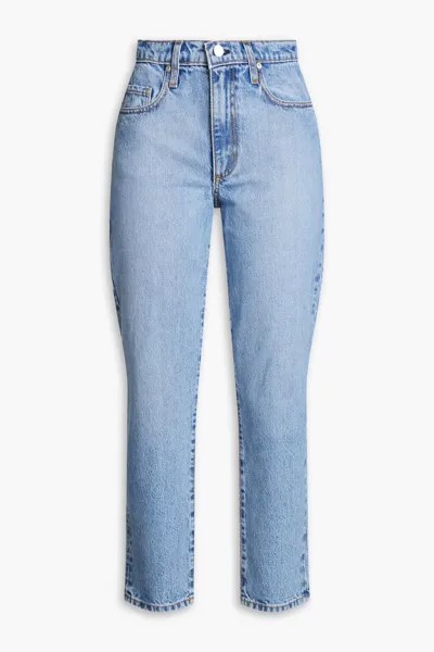 Укороченные джинсы узкого кроя с высокой посадкой Bessette Nobody Denim, средний деним