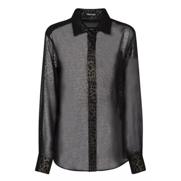 Футболка silk shirt Tom Ford, черный
