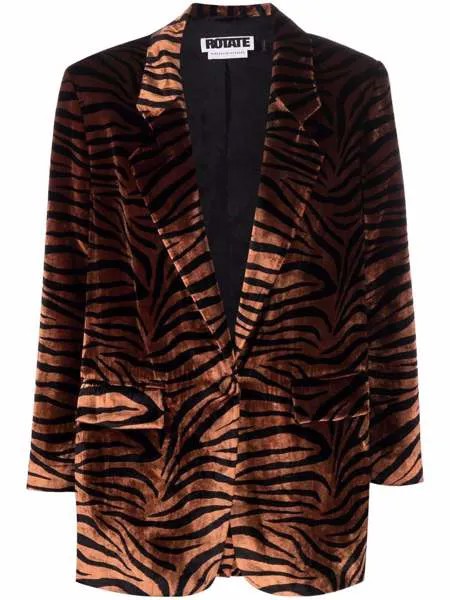 ROTATE tiger striped blazer jacket