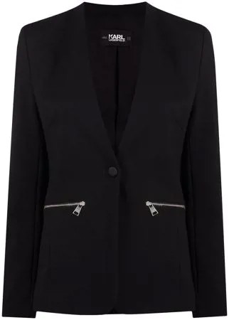 Karl Lagerfeld пиджак с V-образным вырезом