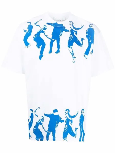 Neil Barrett футболка с принтом Dancers