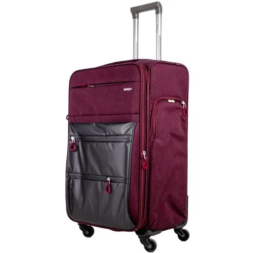 Умный чемодан Impreza, Tyvek (нетканое полотно), водонепроницаемая, 105 л, размер L+, бордовый