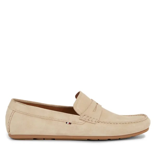 Мокасины Tommy Hilfiger Casual Hilfiger Suede Driver FM0FM04998 Beige AEG, бежевый