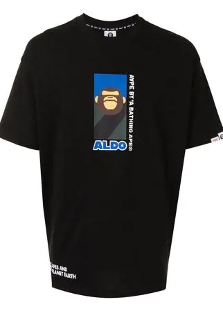 AAPE BY *A BATHING APE® футболка с графичным принтом и круглым вырезом