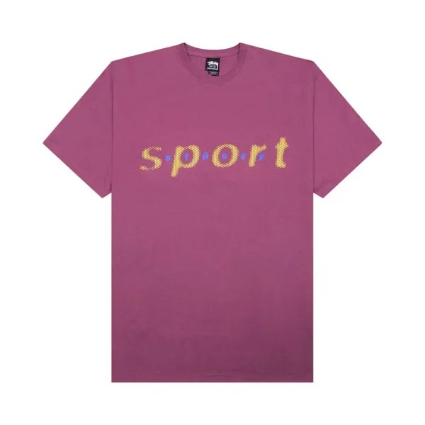 Футболка Stussy Dot Sport Tee, фиолетовый