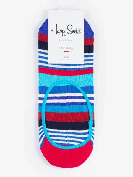 Носки с рисунками Happy Socks - Liner Multi Stripe, Синий