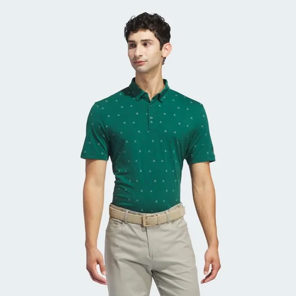 Рубашка поло с принтом Mini Crest Go-To Adidas, цвет Collegiate Green