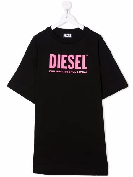 Diesel Kids платье-футболка Dextra с логотипом