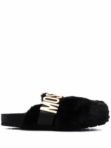 Moschino мюли с логотипом