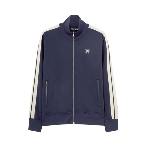 Классическая спортивная куртка Palm Angels Monogram, темно-синий