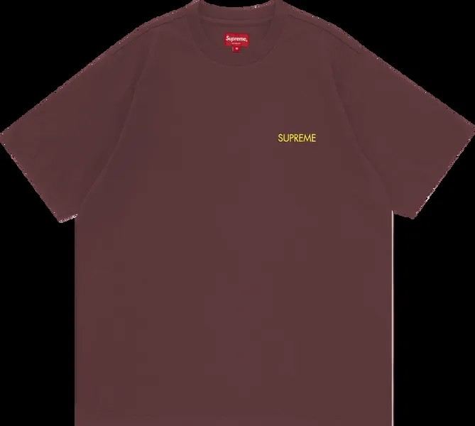 Футболка Supreme Washed Capital Short-Sleeve Top 'Brown', коричневый