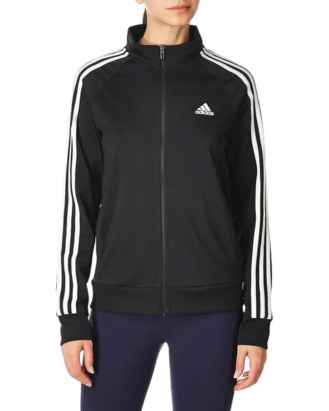 Куртка adidas Plus Size Essentials Warm-Up 3-Stripes Track, черный