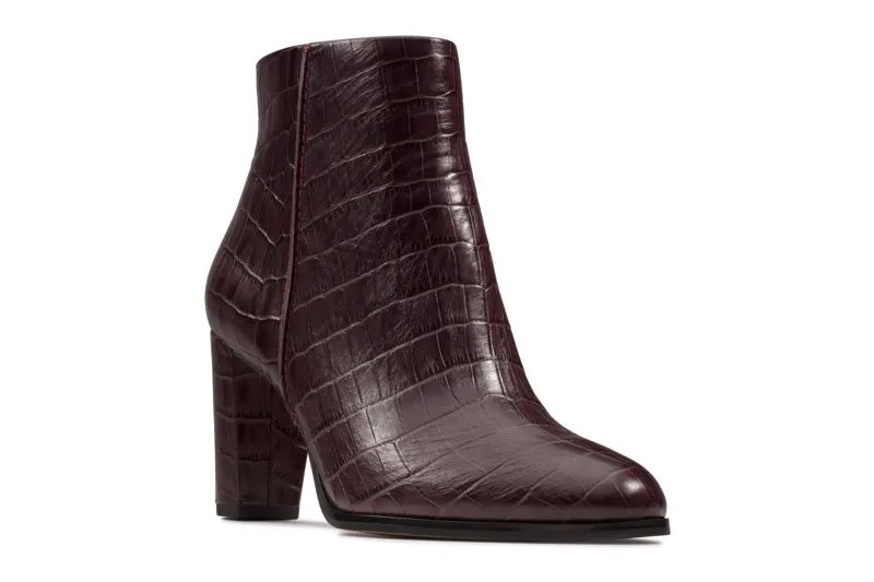 Женские ботильоны Clarks(Kaylin Fern 26146298), бордовые