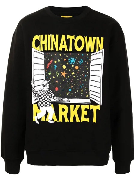 Chinatown Market пуловер с принтом Window