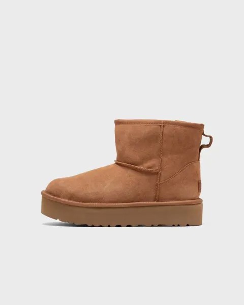 Ботинки Ugg Kids Classic Mini Platform, цвет chestnut