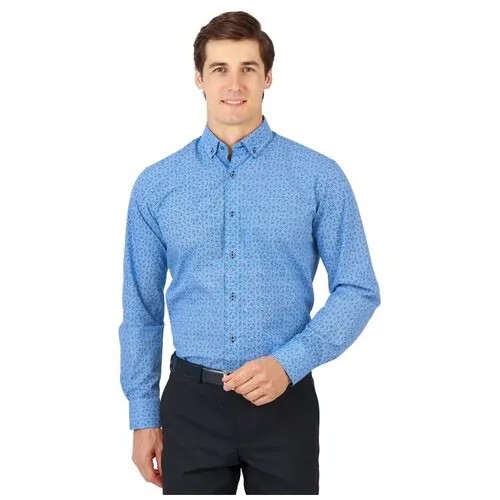 Рубашка GroStyle, размер 42/182, голубой