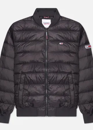 Мужская куртка бомбер Tommy Jeans Light Down Quilted, цвет чёрный, размер S