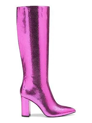 INC Женские фиолетовые классические сапоги с острым носком на блочном каблуке 6.5