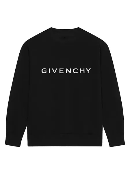 Флисовая толстовка узкого кроя GIVENCHY Archetype Givenchy, черный