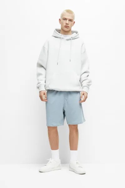 Спортивные шорты-джоггеры-бермуды Pull&Bear, бледно-голубой