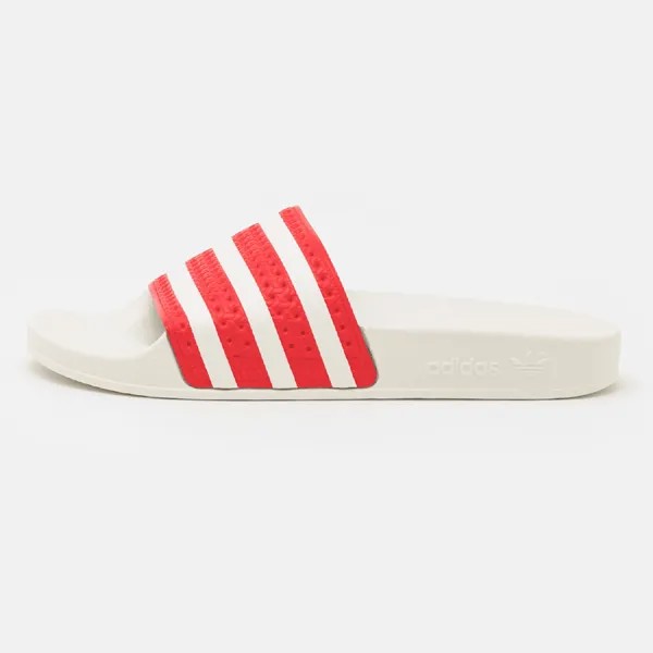 Сандалии на плоской подошве Adidas Originals Adilette, белый/красный