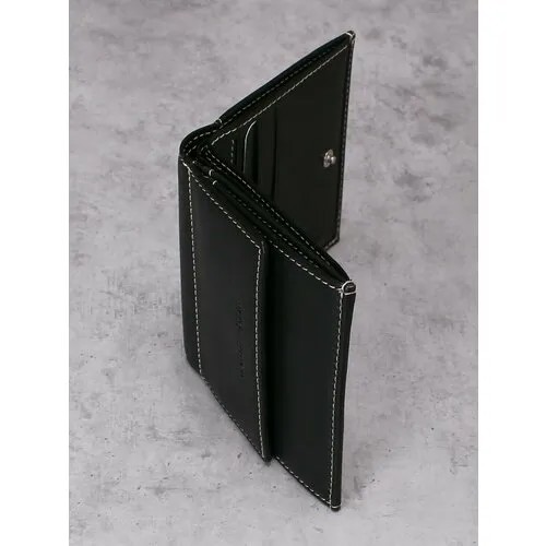 Портмоне Stampa Brio 611 - 3614C BLACK BGSR, фактура гладкая, черный